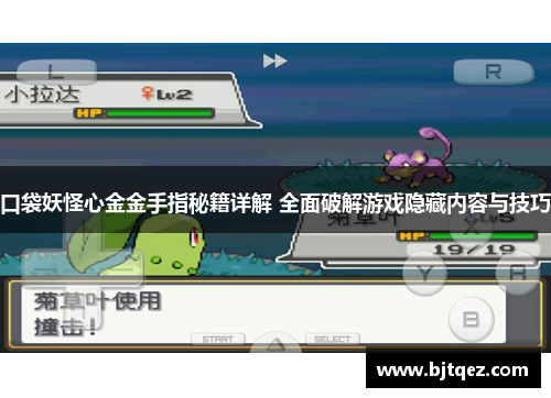 口袋妖怪心金金手指秘籍详解 全面破解游戏隐藏内容与技巧